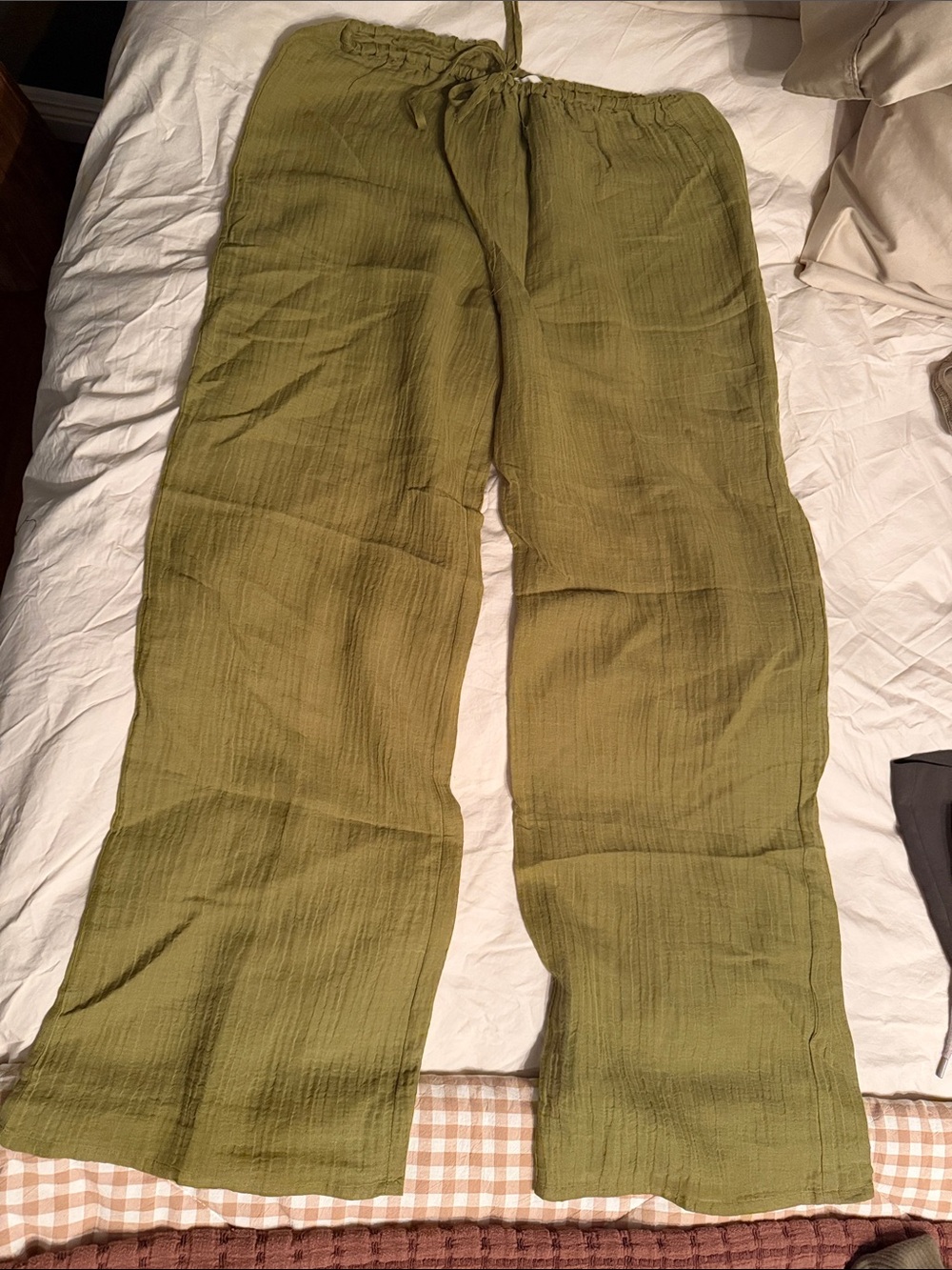 Monday Swimwear Olive Green Lightweight Drawstring Joggers